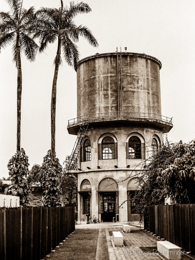 abandoned water tower