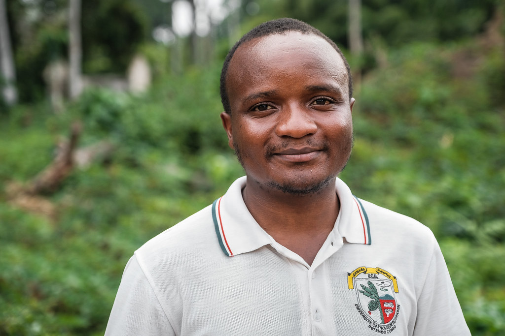 Muyisa Mbusa Wasukundi, wood biology laboratory MSc student, in Yangambi - DRC.