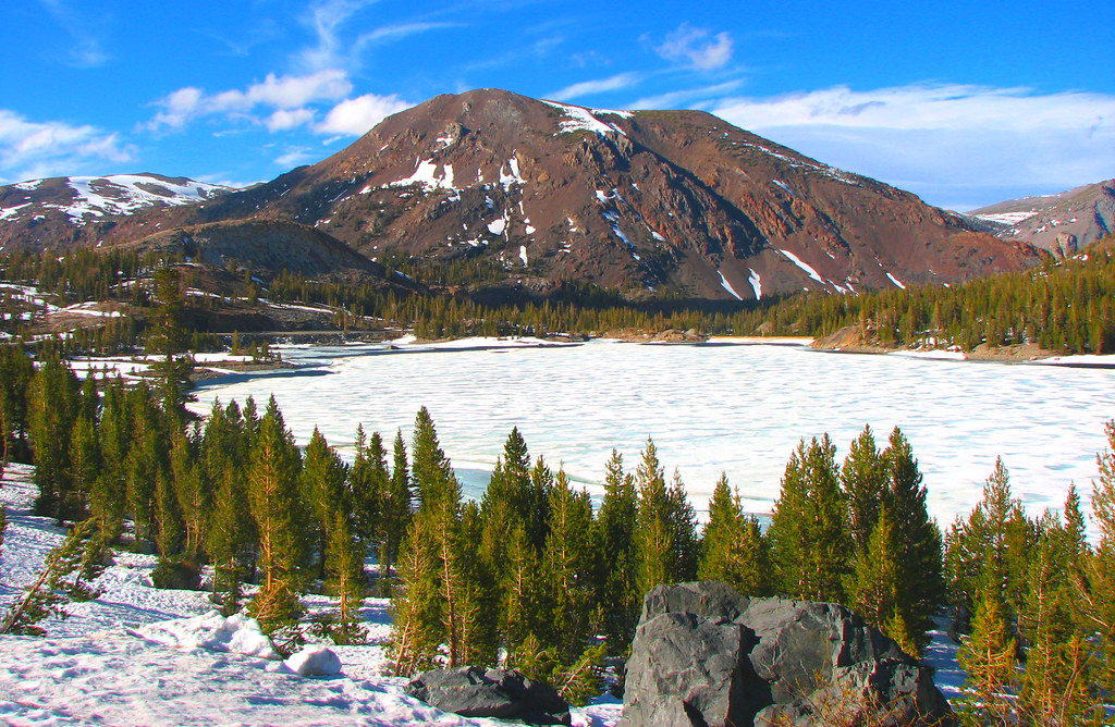 Mount Inago Inyo National Forest | Mt Tioga and an ice covered Tioga Lak ...