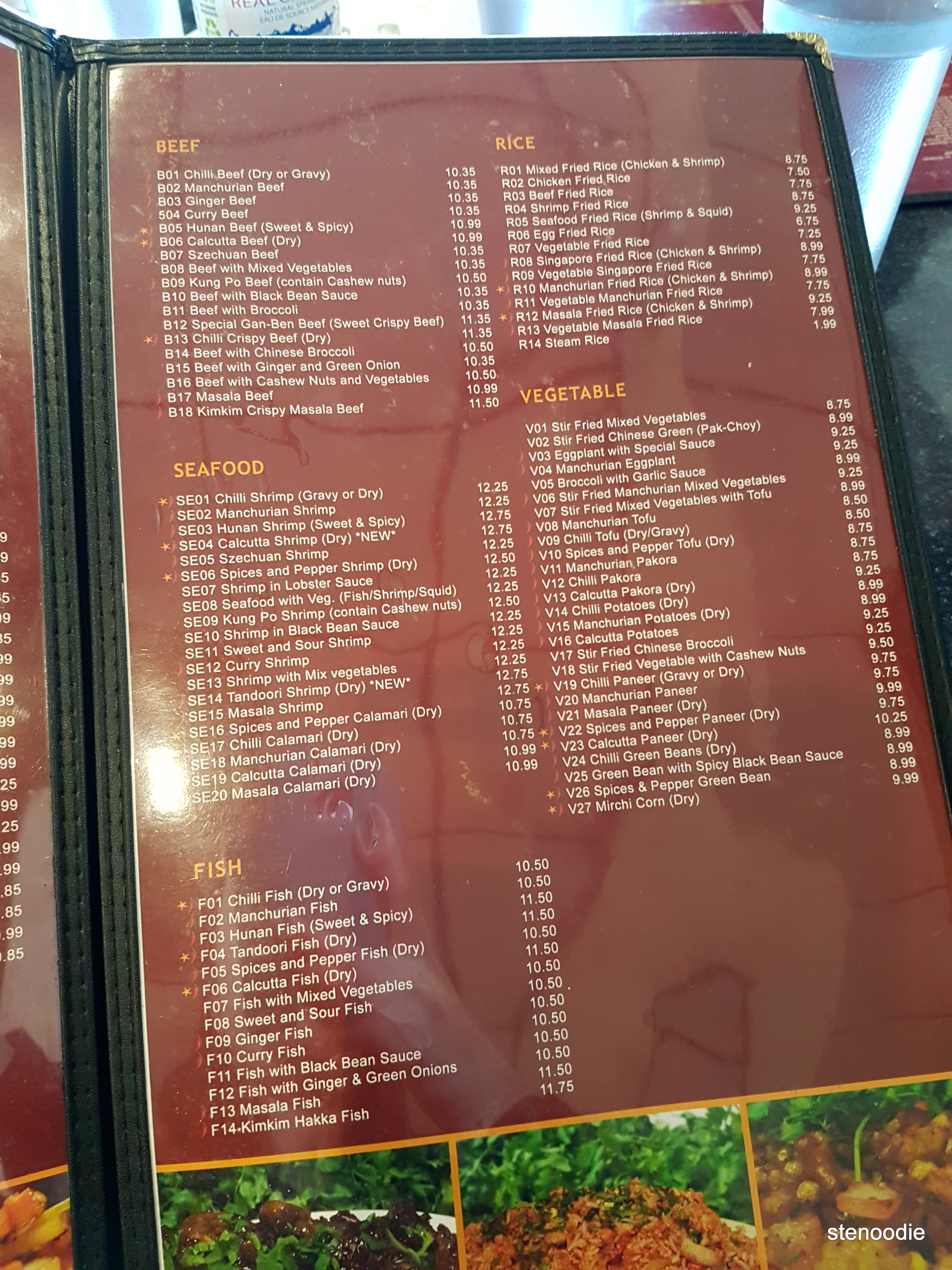  Kim Kim Indian Hakka Chinese Restaurant menu and prices