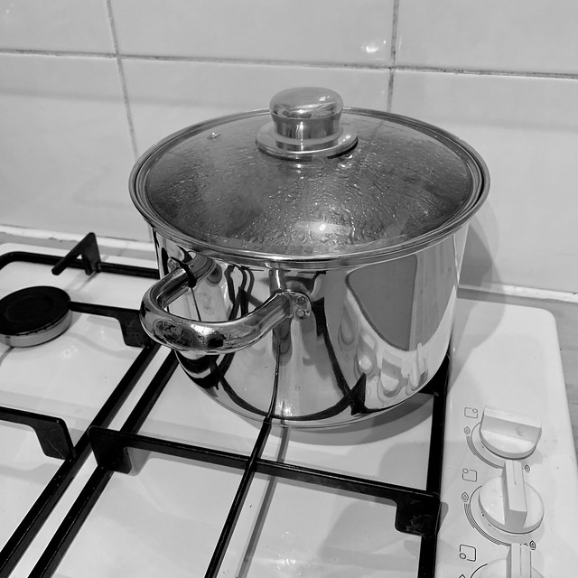 Pan on the stove