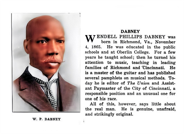 Meet Wendell Phillips Dabney, Assistant Paymaster for the City of Cincinnati, Ohio - Crisis Magazine, December, 1917
