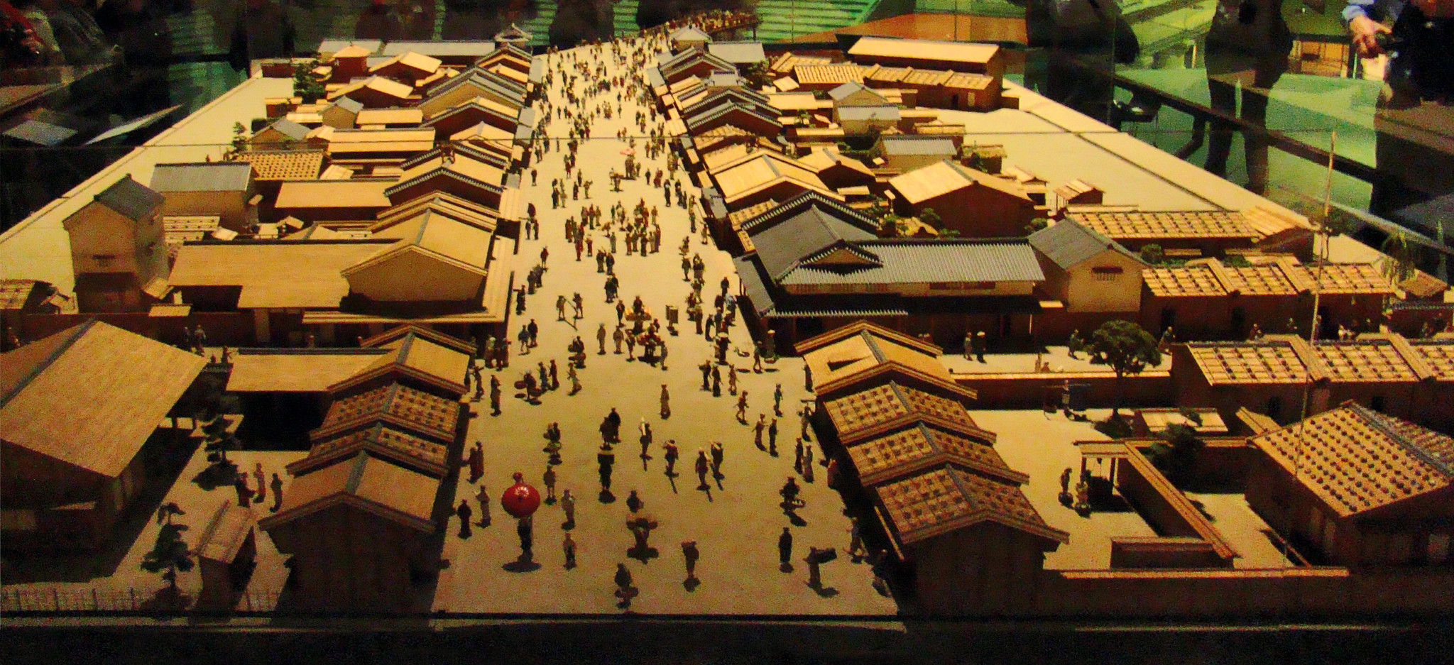 Maqueta casas de los chonin del barrio de Nihonbashi Museo Edo Tokio Japón 05