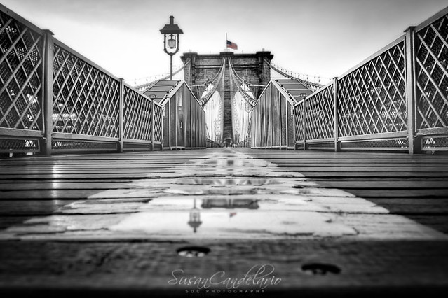 Brooklyn Bridge NYC  BWBrooklyn Bridge NYC BW - View to the more than a century old iconic Brooklyn Bridge in New York City, NY.  The Brooklyn Bridge is both a cable stayed and suspension bridge.   This image is available in color as well as in black and