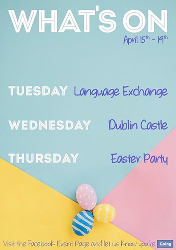 Easter week is here, and with it comes our super especial Easter sales for new students and great activities for our current ones! Here's our What's On for the following days ;) Make sure to sign up and get involved!