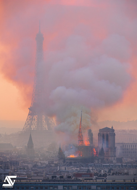 Notre-Dame on fire