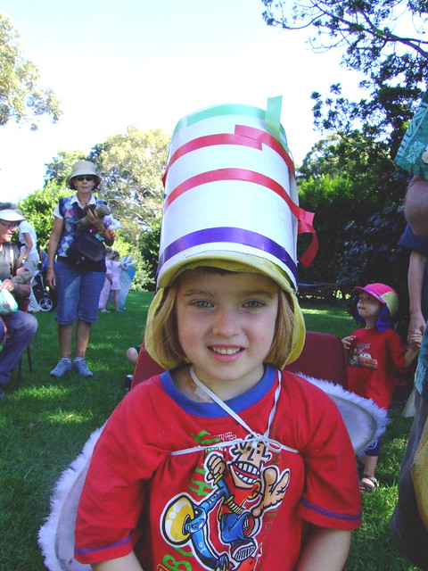 Siobhan the Mad Hatter at the Mad Hatter's Tea Party at Wollongong Botanic Gardens