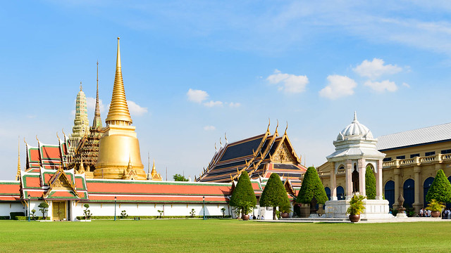 Wat Phra Kaeo dans l'enceinte du Palais Royal