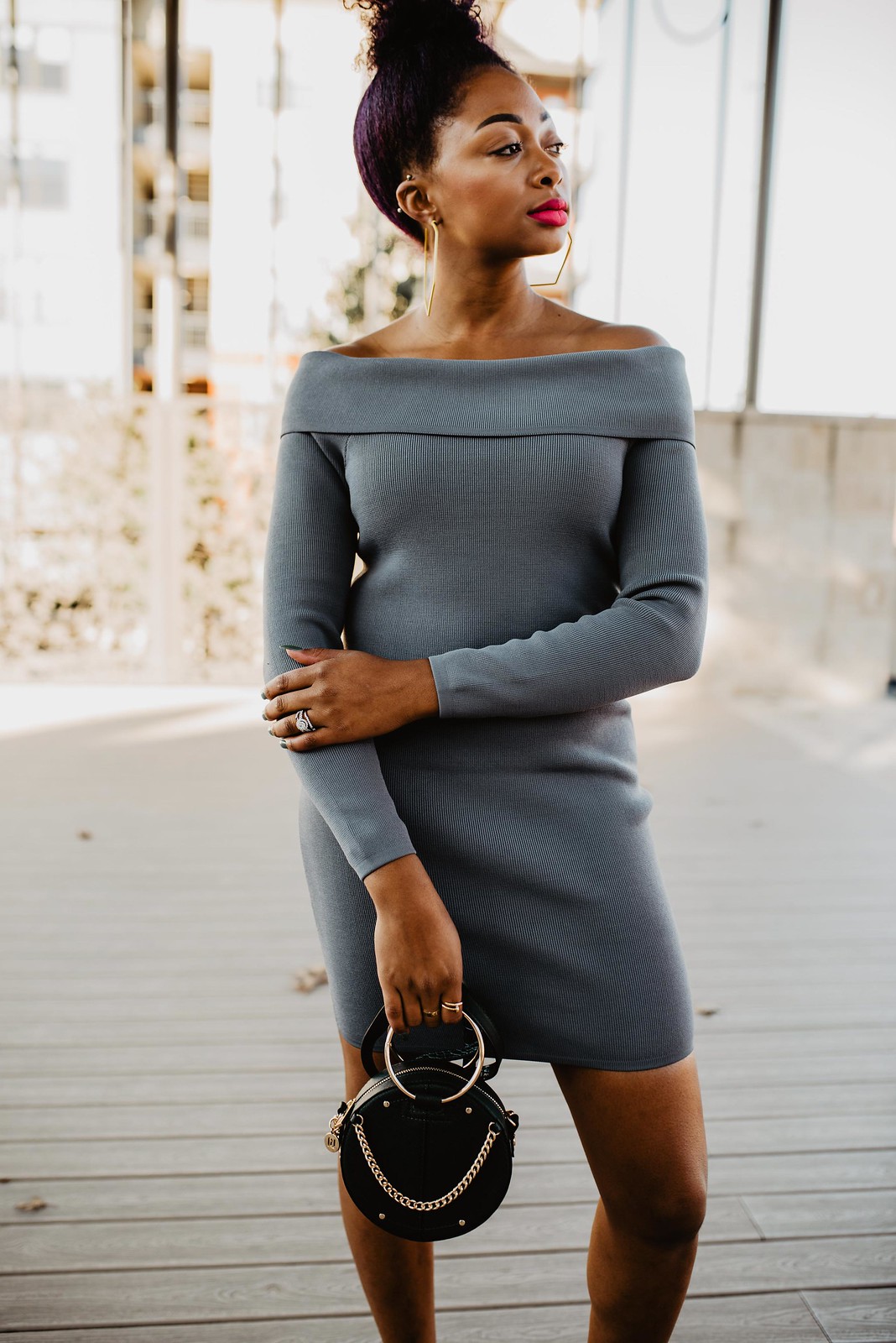 how to wear an off the shoulder dress