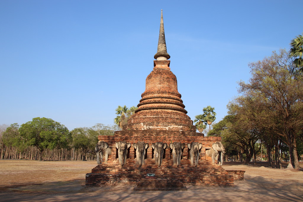 13th Century Thai City of Sukhothai:  Wat Sorasak, Sukhothai Historical Park