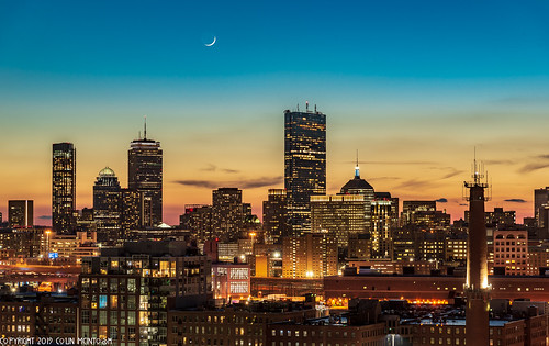 boston night skyline