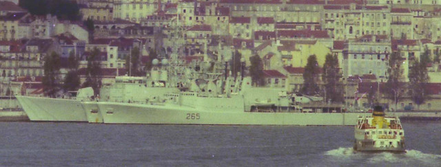 Canadian Navy HMCS Annapolis (DDH265) HMCS Nipigon (DDH266) Annapolis-Class Destroyers with Iroquois-class Guided Missile Destroyer from HMS Hermes (R12) Istanbul Turkey 1975
