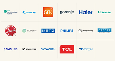 Brands participating in this year's event include Philips, Sennheiser, Samsung, BVT, Haier, Hoover, Metz Blue, Plugsurfing, Skyworth, TPVision, Candy, Gorenje, Hisense, Safera, TCL; as well as research houses GfK and IHS Markit.