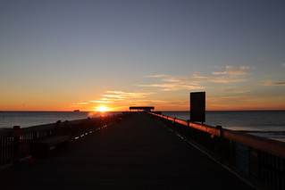Sunrise over the pier