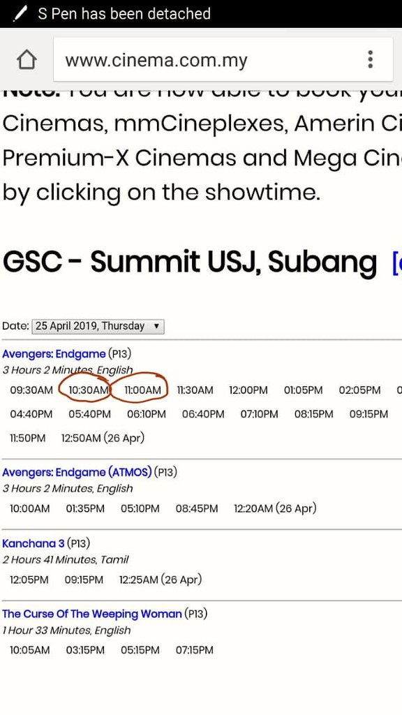 Avengers: Endgame @ Golden Screen Cinemas (GSC), Summit USJ