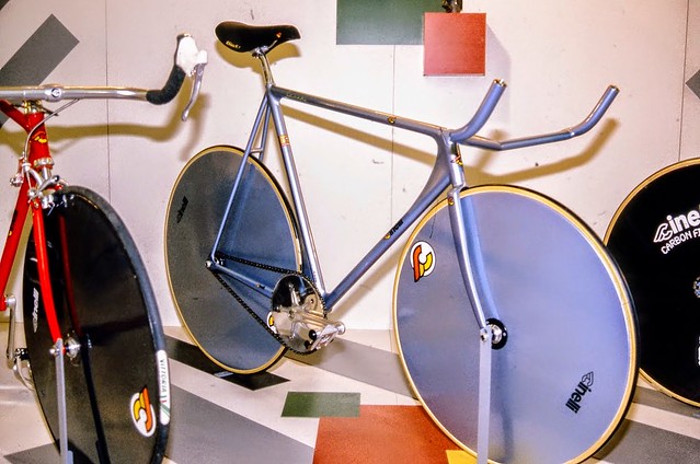 Cinelli Laser Evoluzione, 1985 Milan bike show.