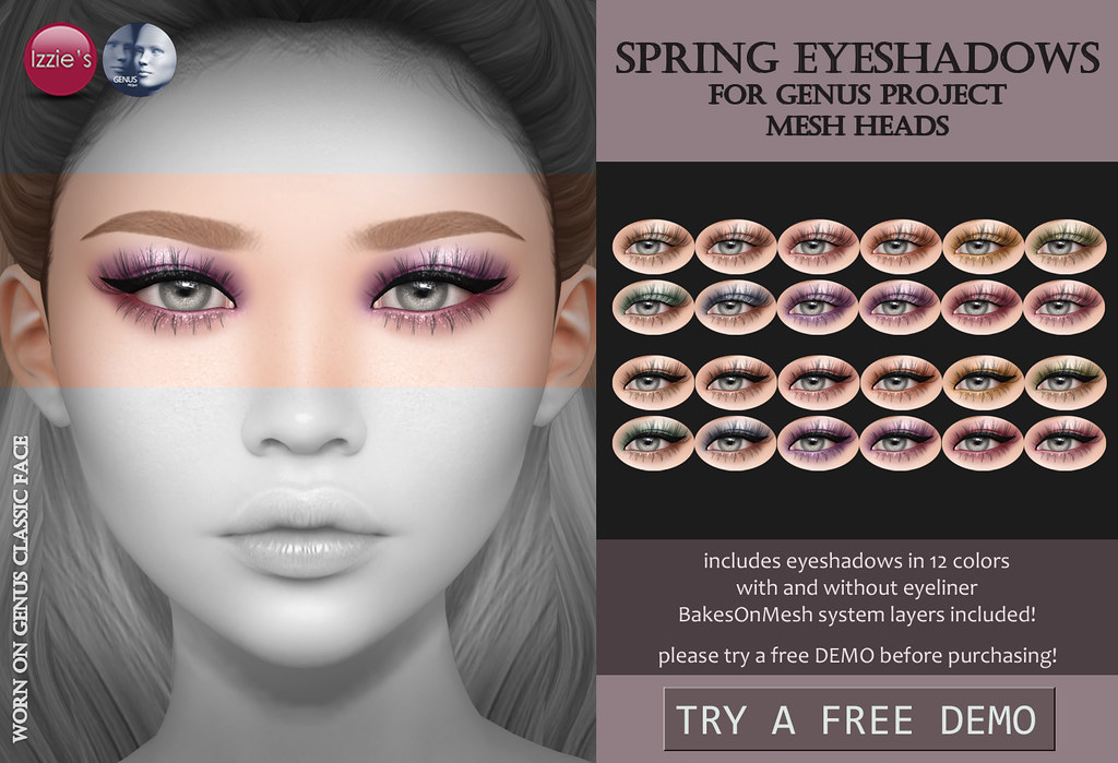 Spring Eyeshadows (Genus) for FLF - TeleportHub.com Live!