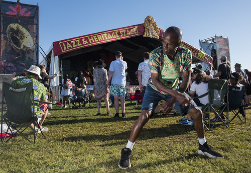Dancing Man 504 at Jazz Fest day 2 on April 26, 2019. Photo by Ryan Hodgson-Rigsbee RHRphoto.com