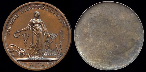 Obverse cliche Napoleon Societe d'Encouragement medal