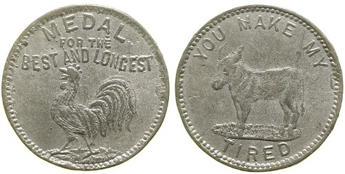 Pan American Expo Token for the best and longest