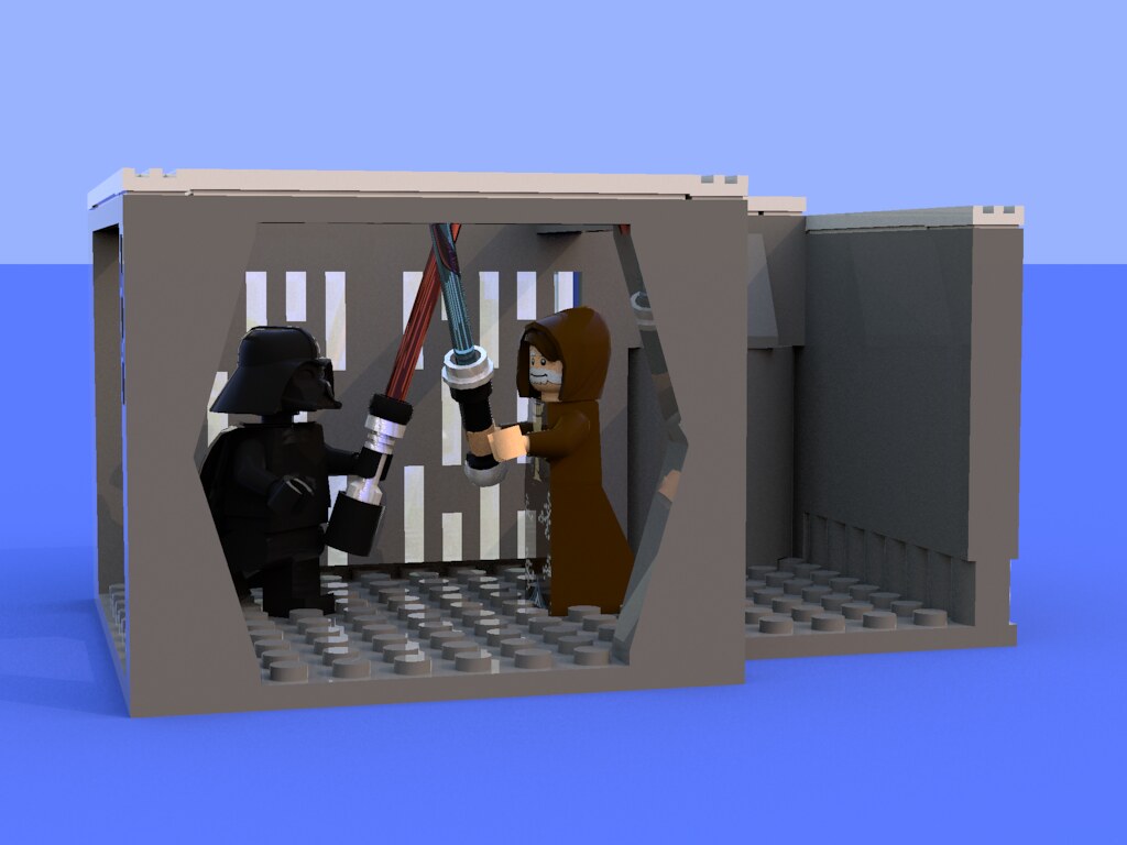 cura Persona enferma pómulo MOC] [Render] Death Star Battle: Ben Kenobi vs. Darth Vader - LEGO Star Wars  - Eurobricks Forums