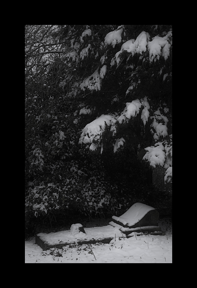 Snow Covered Grave by Nicholas M Vivian