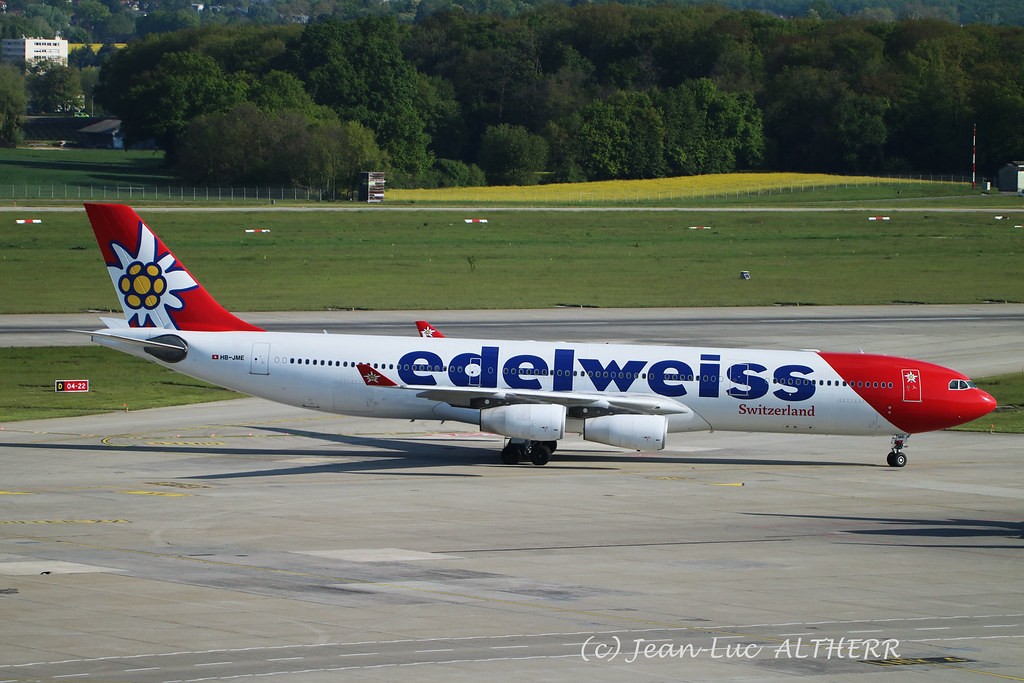 Airbus A340-313 Edelweiss HB-JME. GVA, May 5. 2019