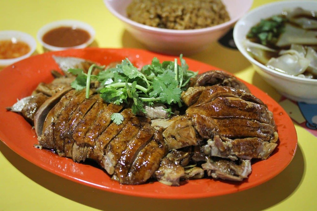 A plate of braised duck meat from Tong Kee Traditional Braised Duck Rice