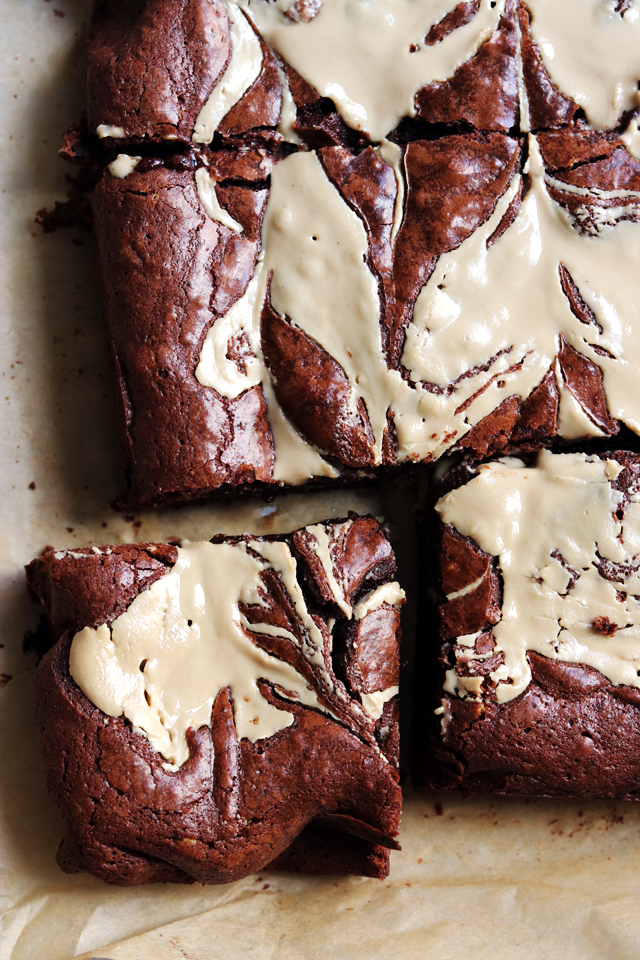 Tahini and Halva Brownies