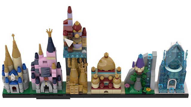 LEGO Classic Disney Princess Castles - Skyline Architecture MOC