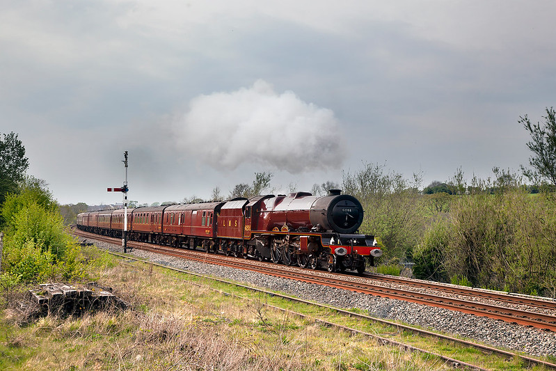 The 2019 Dalesman season commences in style with LMS thoroughbred No.6201 'Princess Elizabeth' undertaking her first revenue earning job following protractive repairs.

The tour was not without incident. No water tanker was at Appleby on arrival, but water was required to be taken, resulting in Lizzie having to detach from the train, moving to the water tower on the up line.
