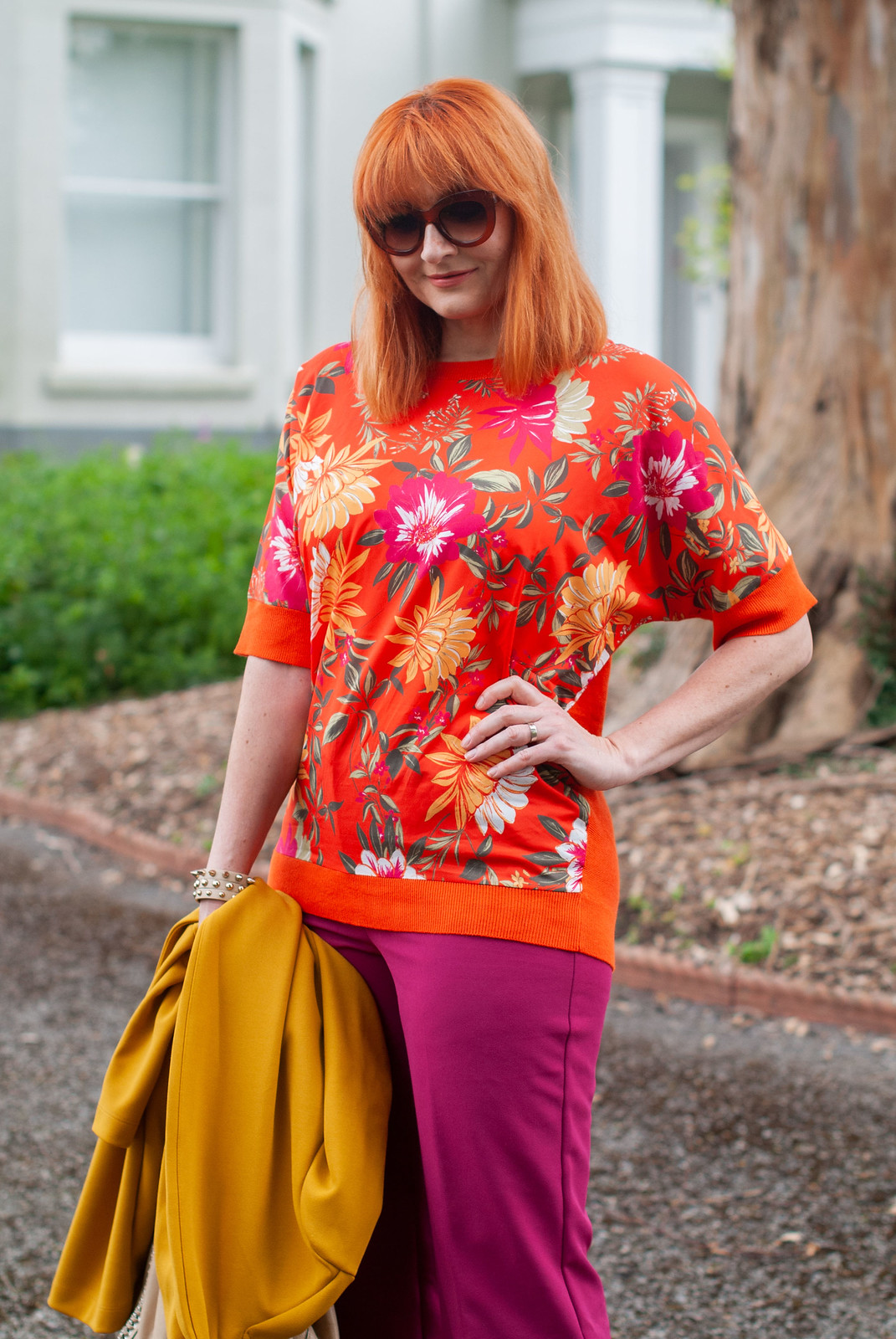 Over 40 Style - All the Bold Colours for Spring/Summer (Yellow, Orange Florals and Magenta) | Not Dressed As Lamb, over 40 fashion blog