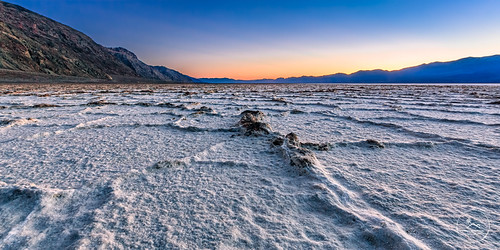 Last Light in Badwater by Dan@propeakphotography, Surreal.  Majestic.  Serene.  Badwater Basin, the lowest point in North America at 282' below sea le