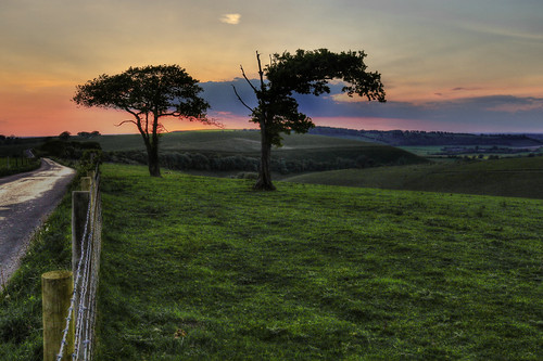 sunset meonvalley oldwinchesterhill hampshire uk canon eos7dmkii 24105lisusm hdr photomatix
