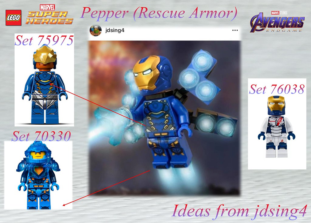 Ideas sharing  Avengers :Endgame-Pepper (Rescue) -Ideas from jdsing4