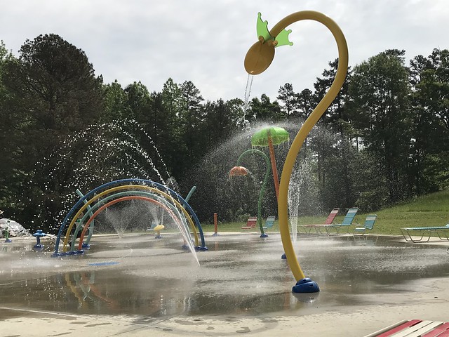 Cool off in the splash spray ground at Occoneechee State Park Virginia this summer