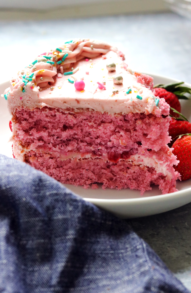 Hot Pink Strawberry Dream Cake