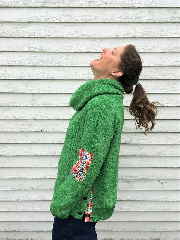 Hey June Handmade Brunswick Pullover in Polartec Curly Fleece