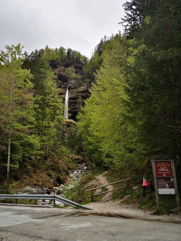 Waterfall Pericnik Slovenia Triglav
