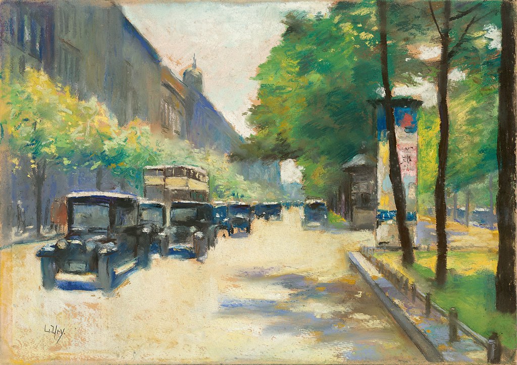 Lesser Ury «Unter den Linden, Berlin», 1925 г .