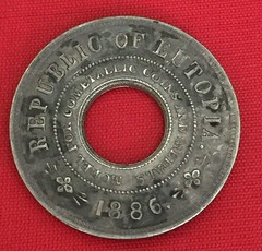 1886 Eutopia Dollar Sans Gold Center obverse
