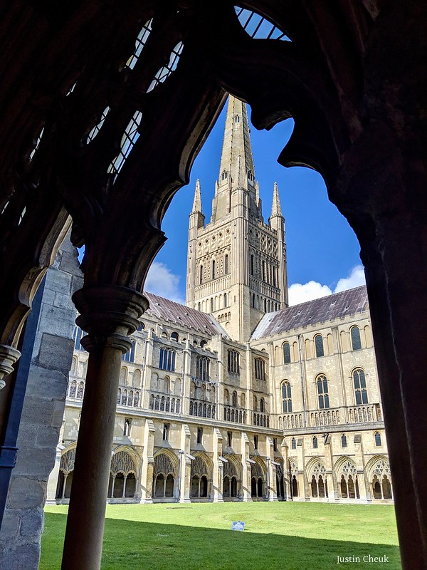 Norwich Cathedral from the Cloisters
