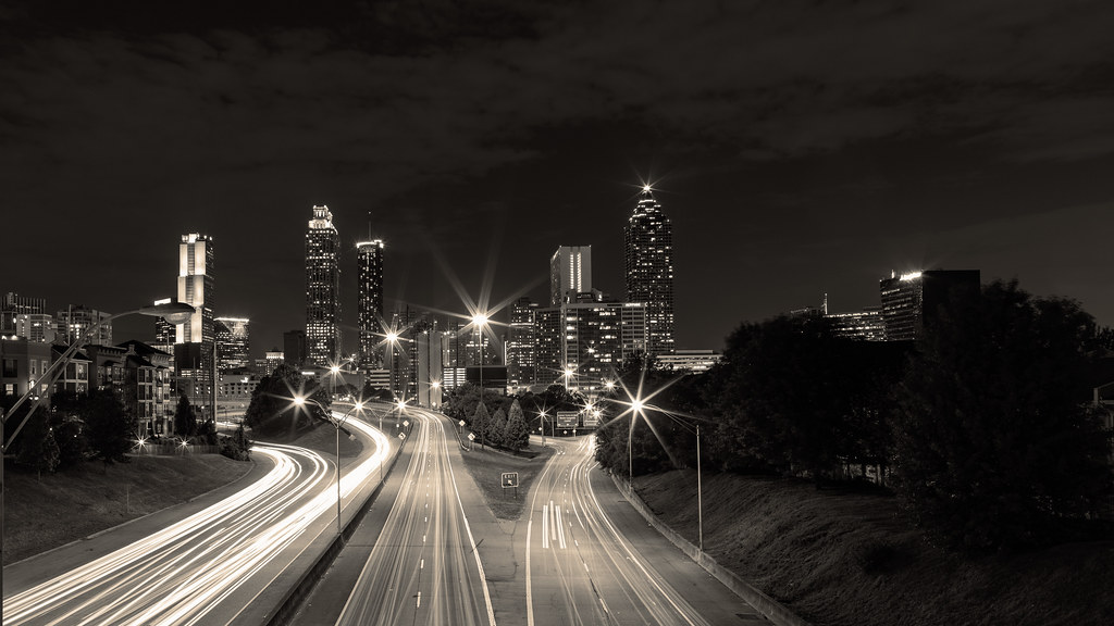 Atlanta at night...