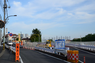 Road above Construction Site Where the Senkawa River Flows into the Nogawa River 3