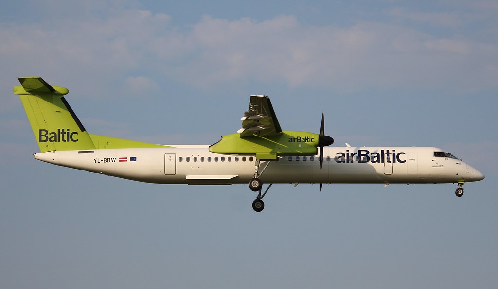 air Baltic, YL-BBW, MSN 4448, De Havilland Canada DHC-8 402Q, 19.05.2019,  HAM-EDDH, Hamburg