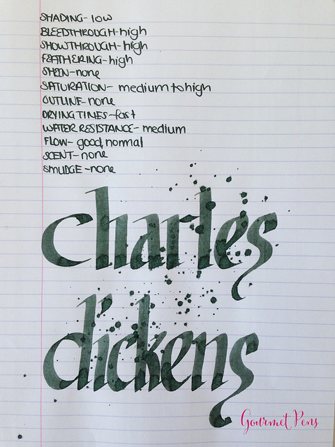 De Atramentis Great Writers Ink Bottle Charles Dickens Cement Grey 5