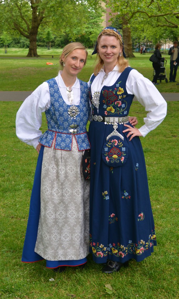 Two Pretty Norwegian Ladies in Traditional Costume, Norway… | Flickr