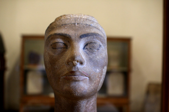Unfinished head of Queen Nefertiti, Egyptian Museum, Cairo