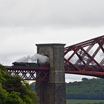 Flying Scotsman crossing the Bridge