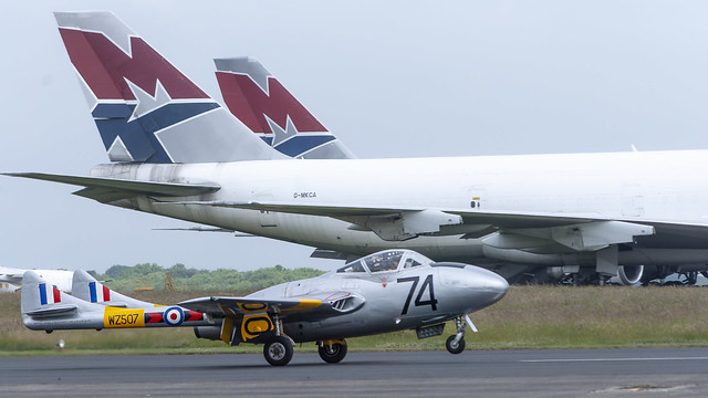 De Haviland Vampire T Mk. 11 at Kemble 2010